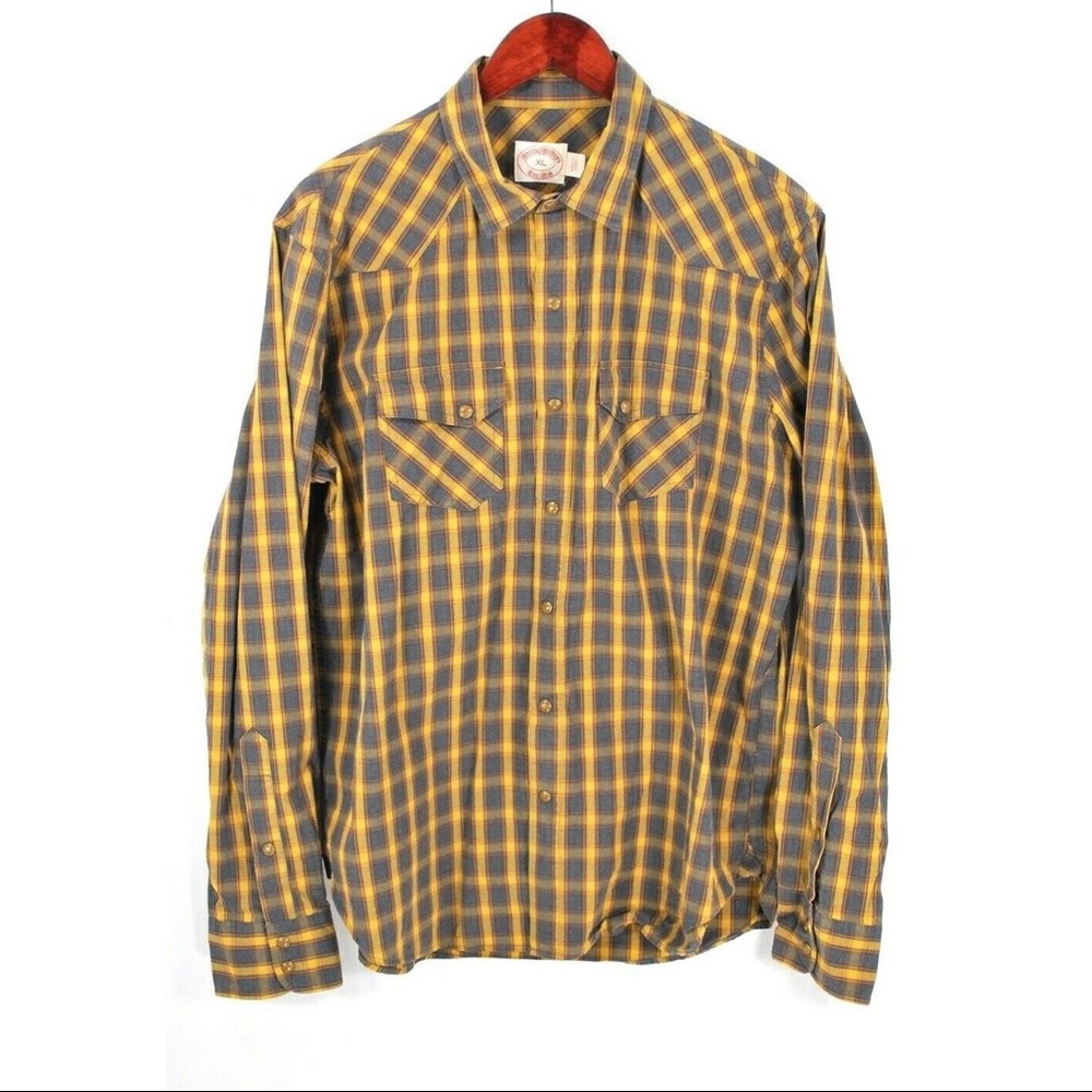 Brooks Brothers Mens XL Pearl Snap Western Shirt